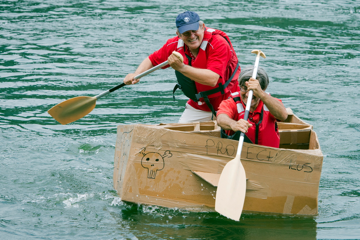 team building carton boat laghi di Revine (TV)