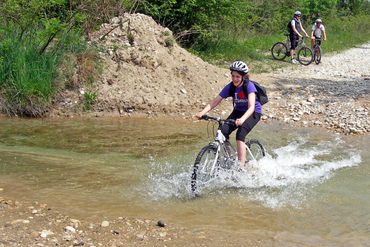 mountain bike Grave di Ciano fiume Piave Crocetta del Montello (TV)