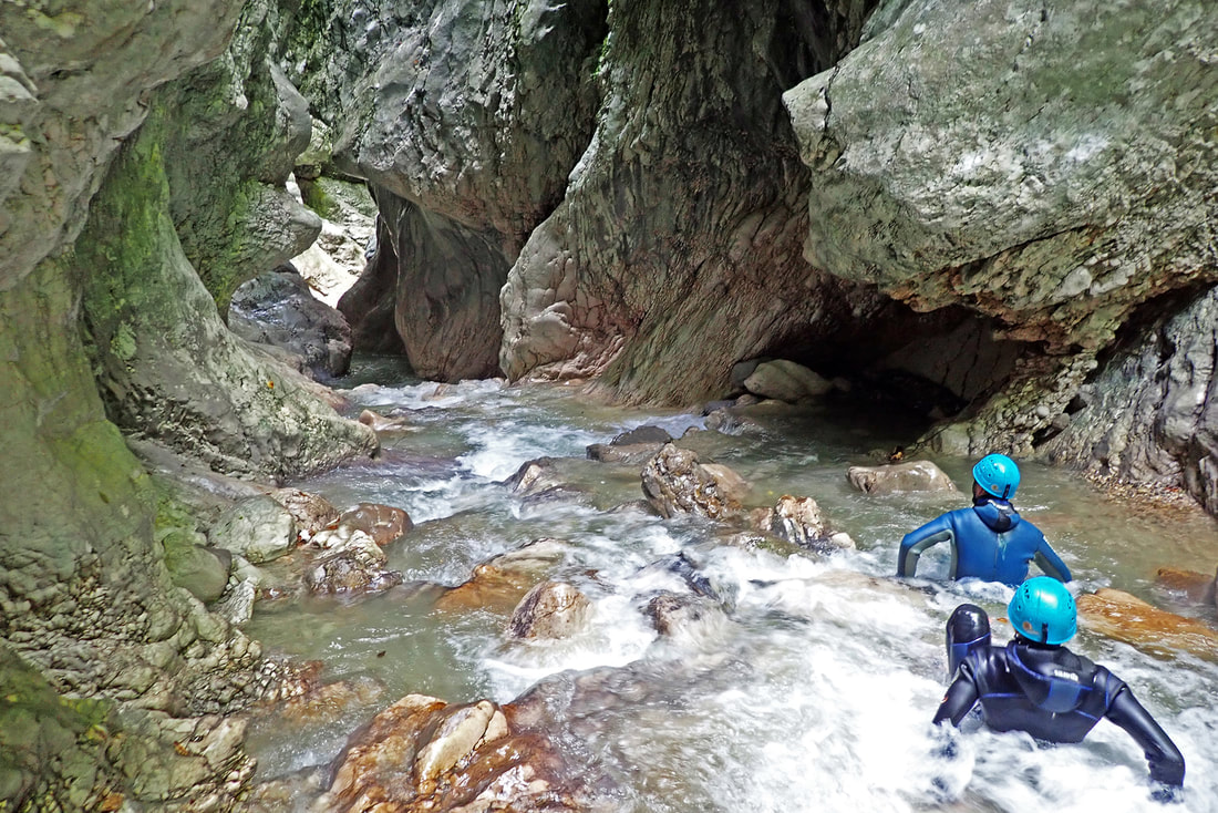 Torrentismo e river trekking Torrente Alba Andreis (PN) Parco Nazionale Dolomiti Friulane