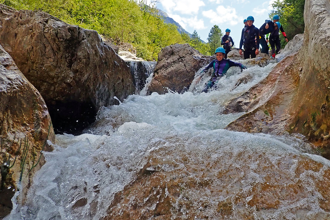 Torrentismo e river trekking Torrente Alba Andreis (PN) Parco Nazionale Dolomiti Friulane