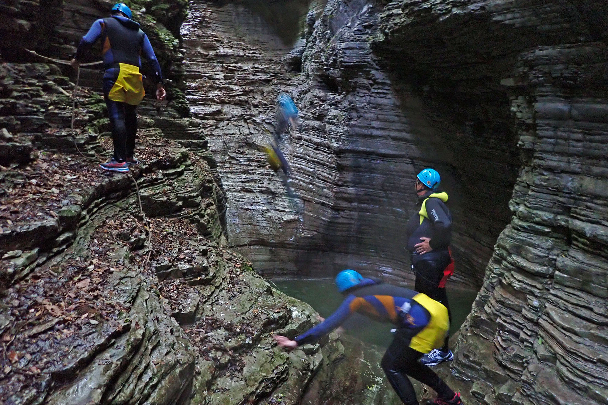 river trekking in Val di Botte Borgovalbelluna (BL)