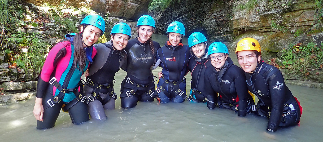 torrentismo e river trekking ai Brent de l'Art