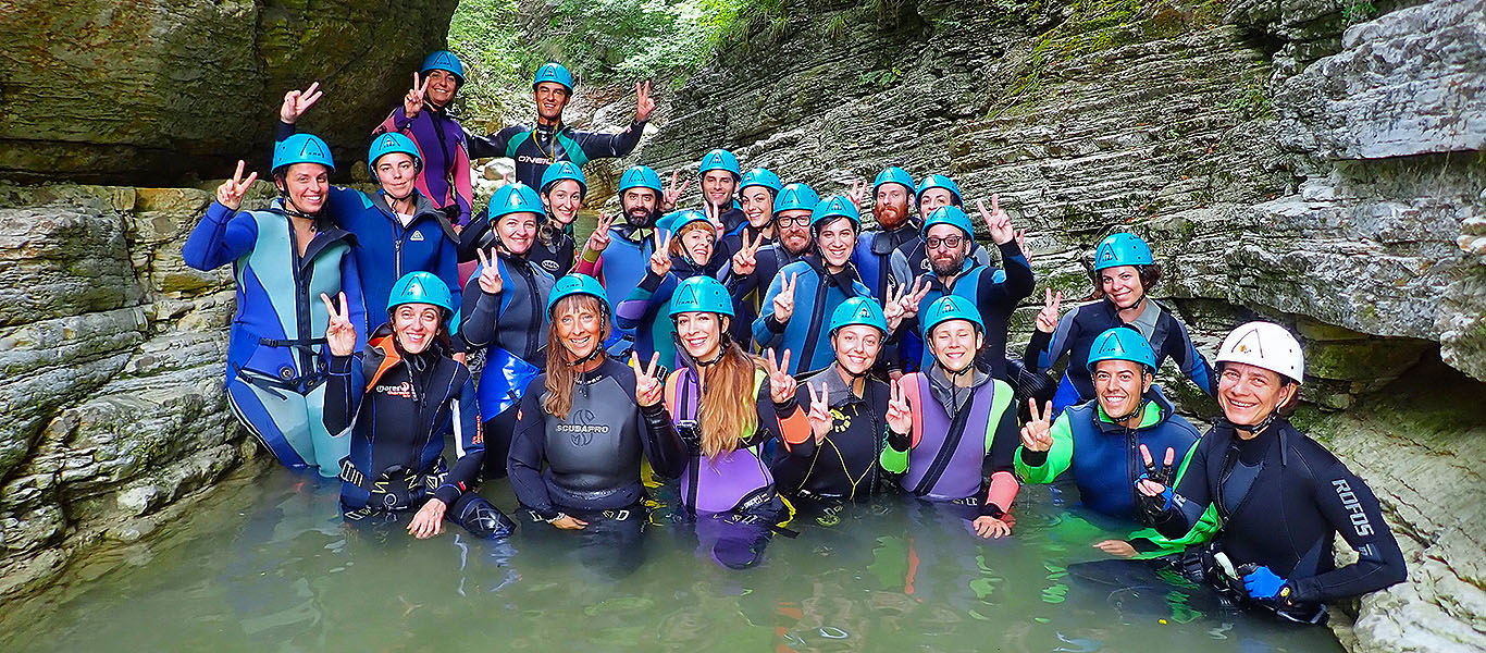 torrentismo e river trekking ai Brent de l'Art