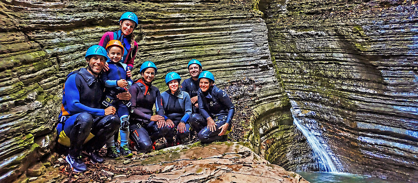 Torrentismo e river trekking Val di Botte Borgovalbelluna (BL) canyon e cascate naturali